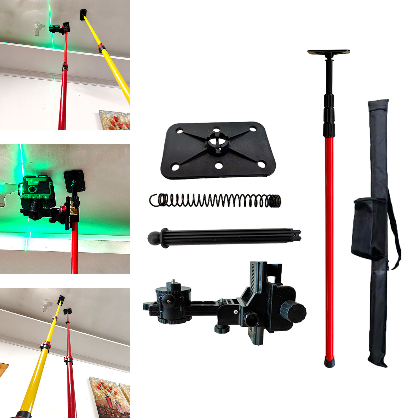 Laser Level Rotary - Laser Level Telescopic Rod Ceiling Support