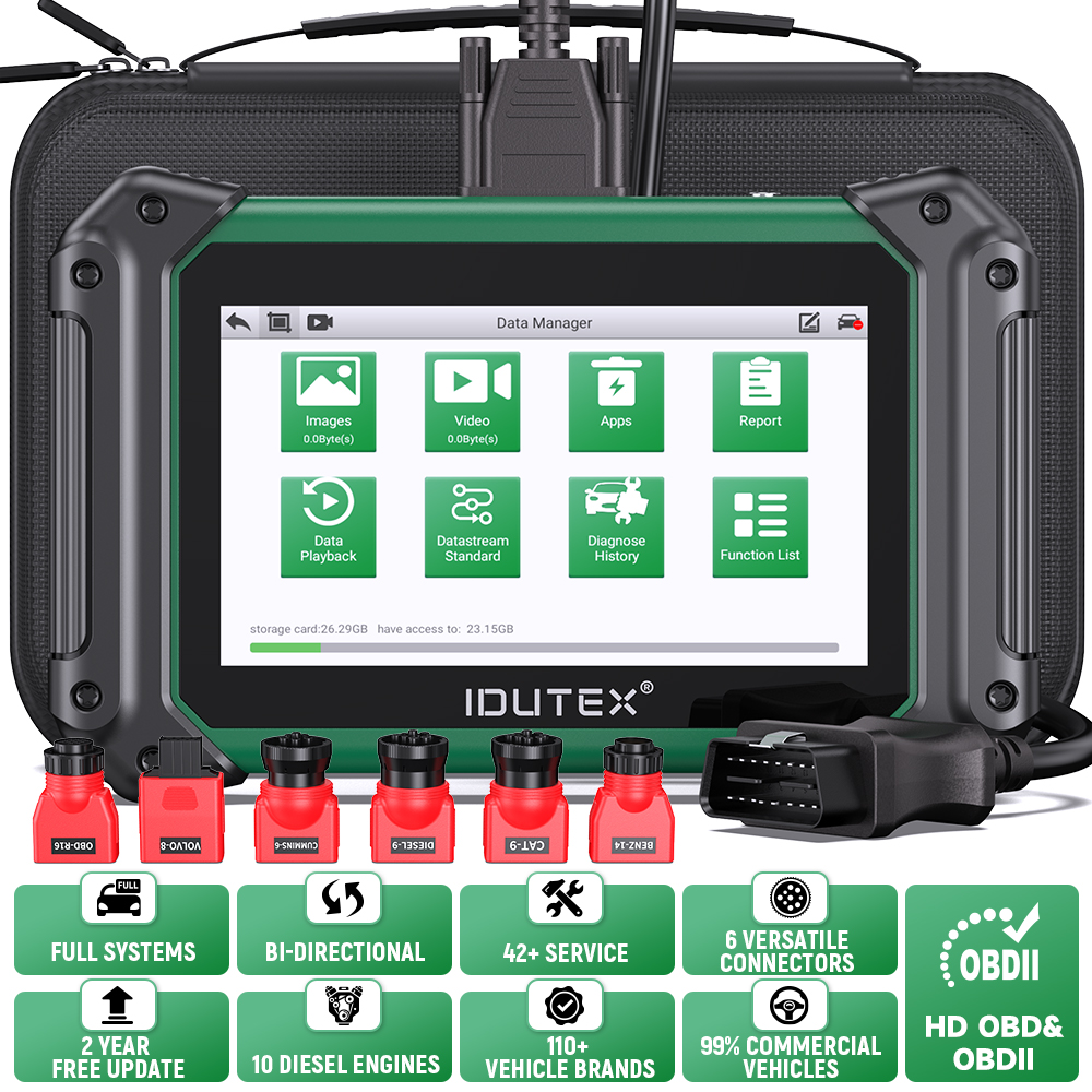 Heavy Equipment Diagnostic Tool - TS710 Heavy Duty Truck Scanner 2026