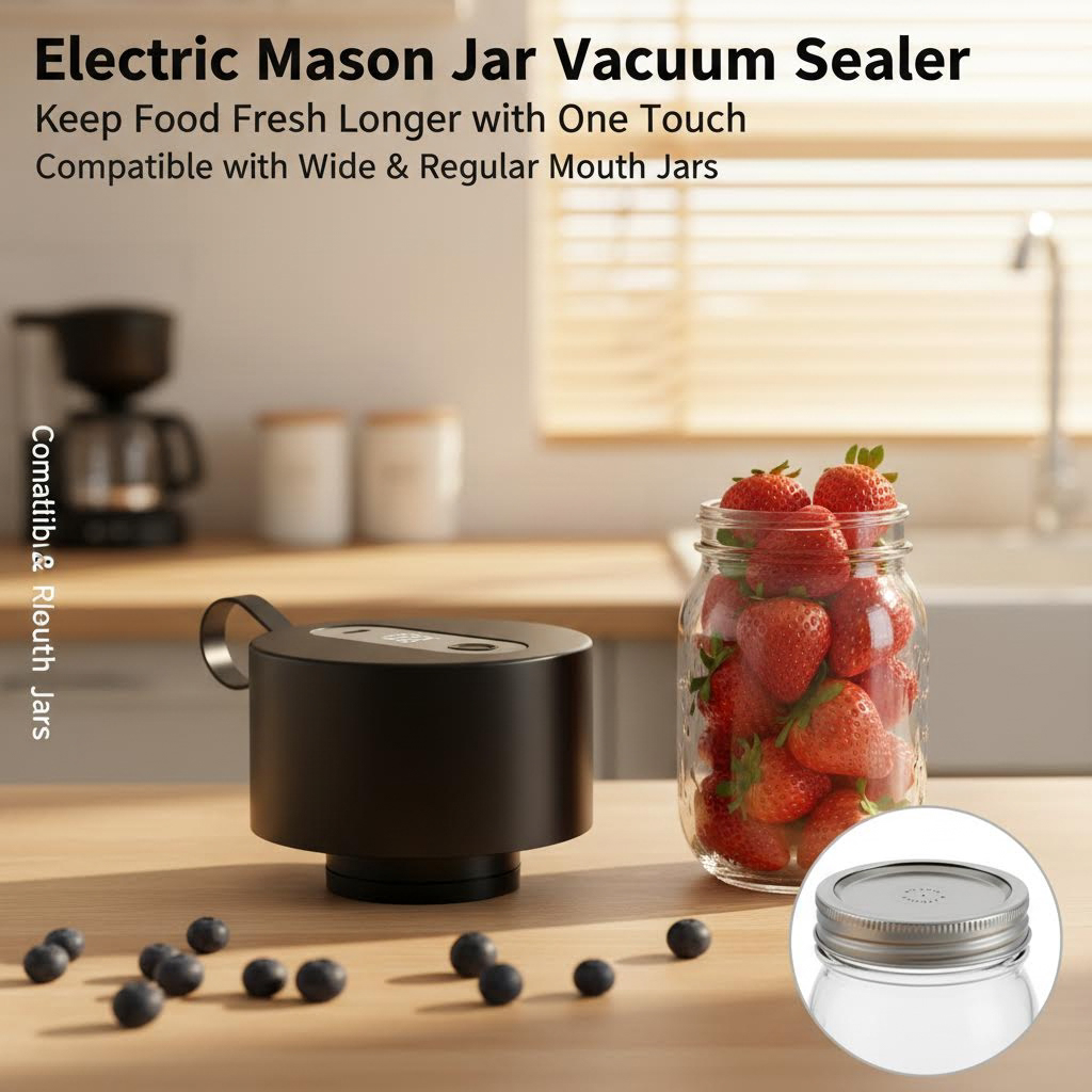 Heavy Equipment Grinder - Three-in-one electric Mason jar sealing machine