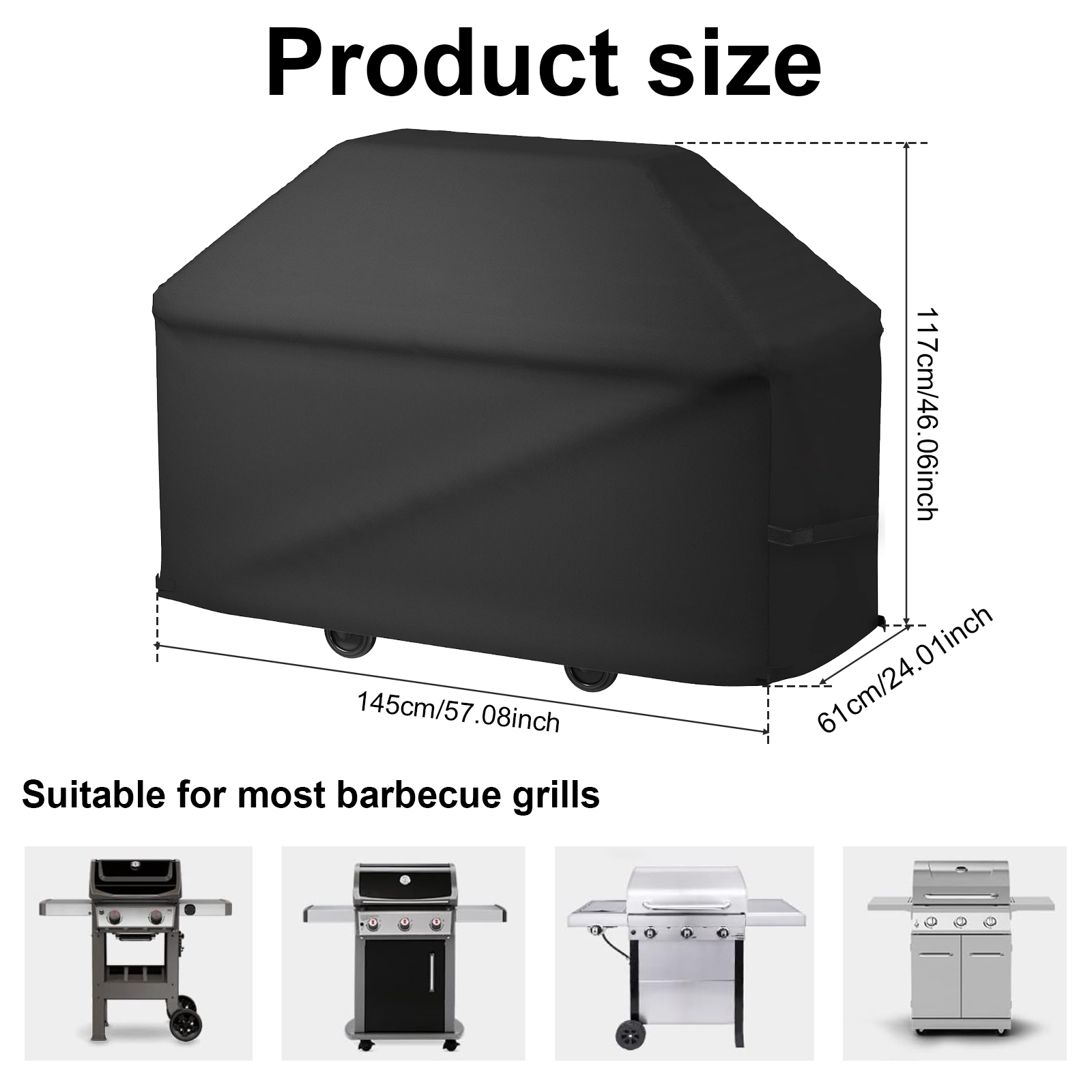Heavy Equipment Grinder - New BBQ Grill Barbeque Cover Anti-Dust