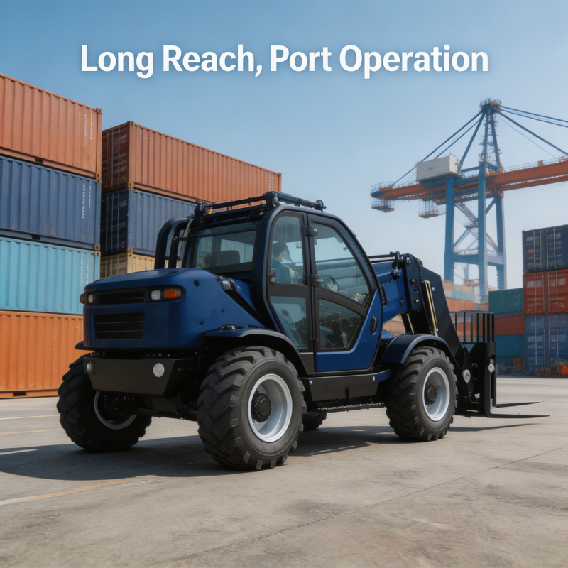 Heavy Duty 7M Reach Telehandle - Heavy Equipment Forklift recensione e prezzo