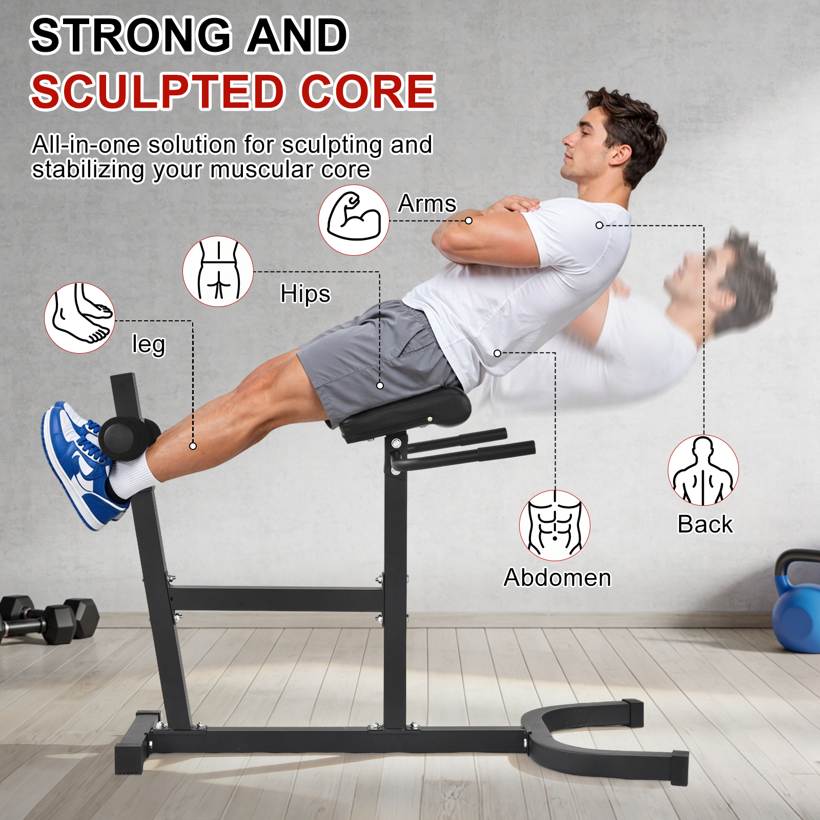 Heavy Duty Roman Chair Hyperex - Heavy Equipment Gym recensione e prezzo