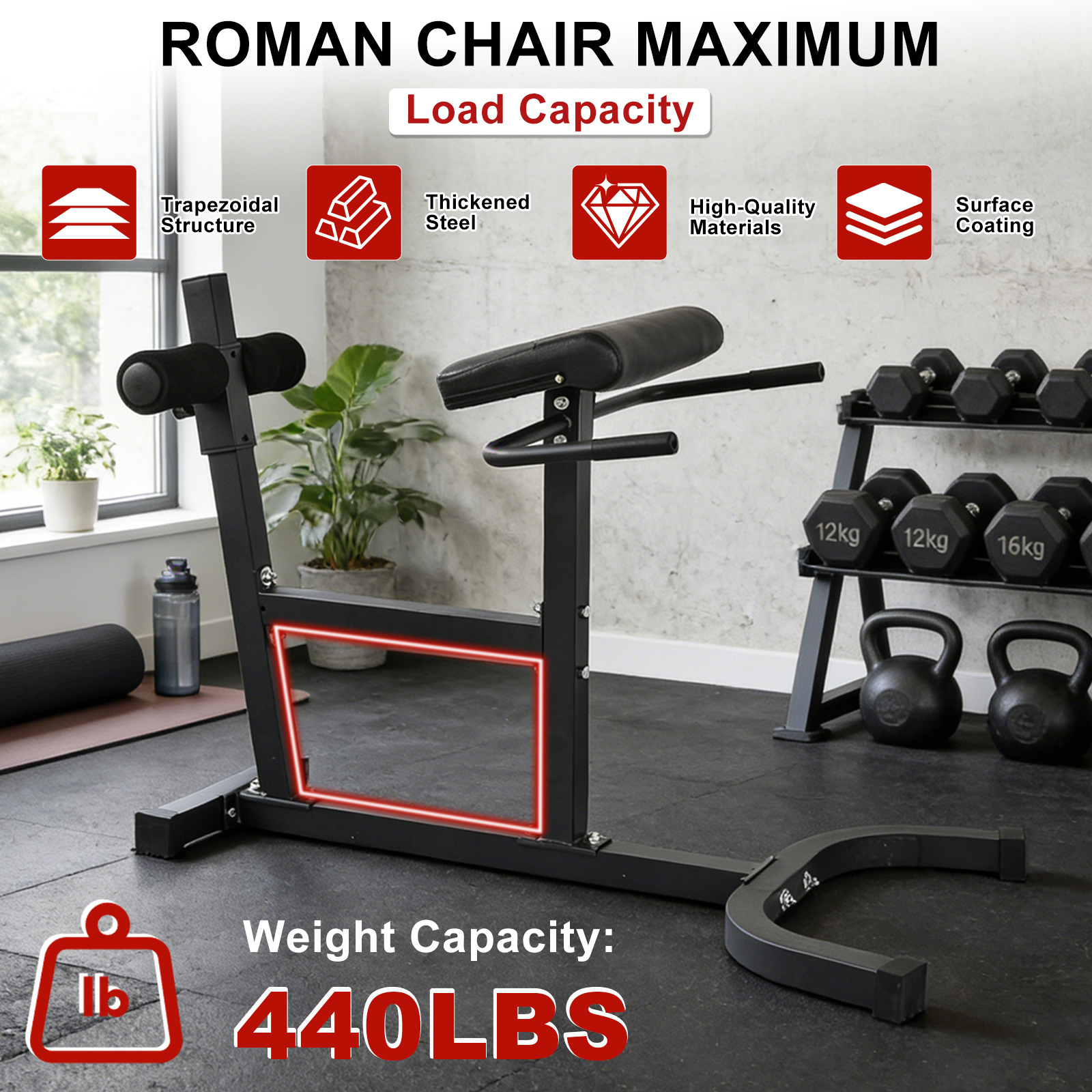 Heavy Duty Roman Chair Hyperex - Heavy Equipment Gym recensione e prezzo