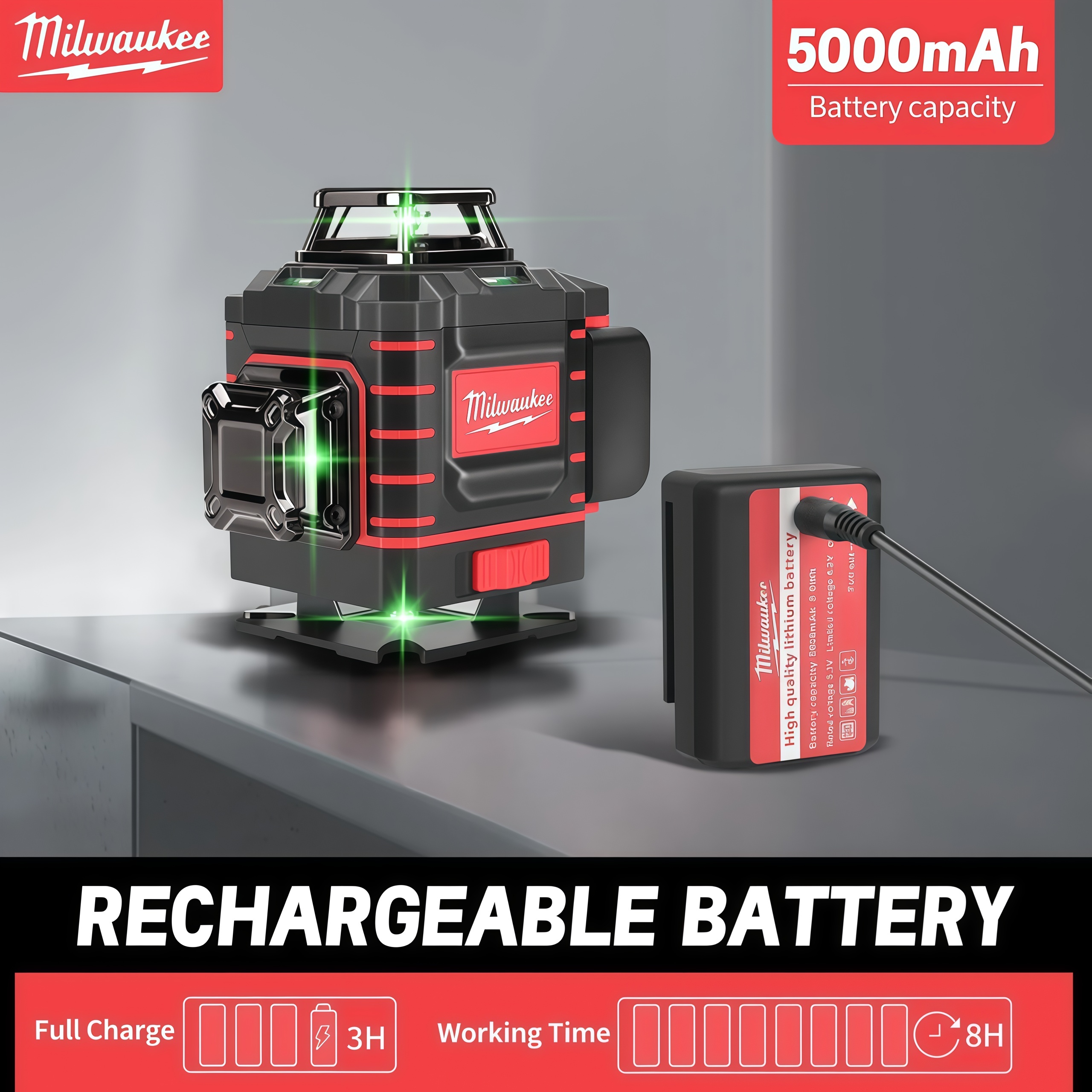 Milwaukee 360 Degree Vertical  - Laser Level Rotary recensione e prezzo