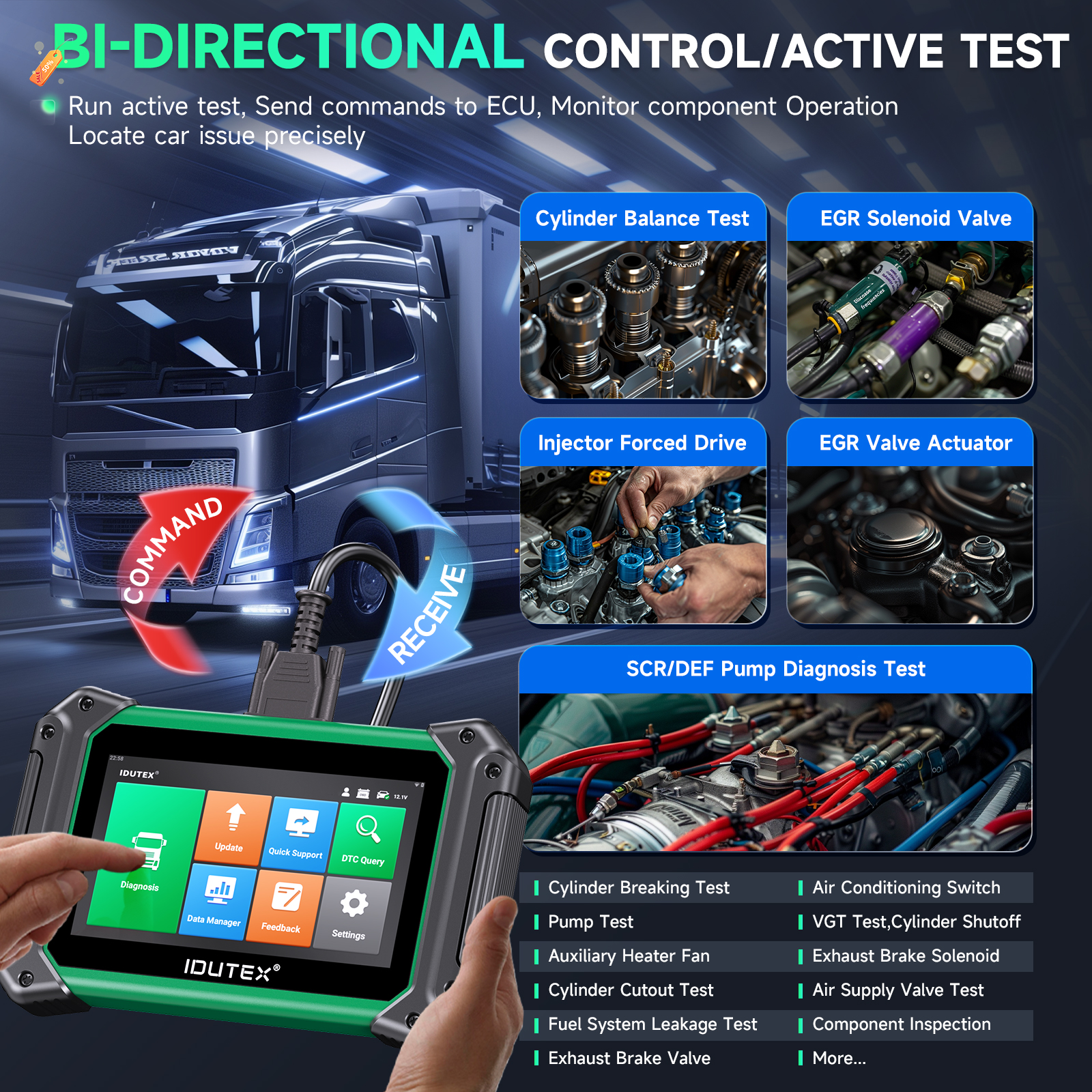 TS710 Heavy Duty Truck Scanner - Heavy Equipment Diagnostic Tool recensione e prezzo