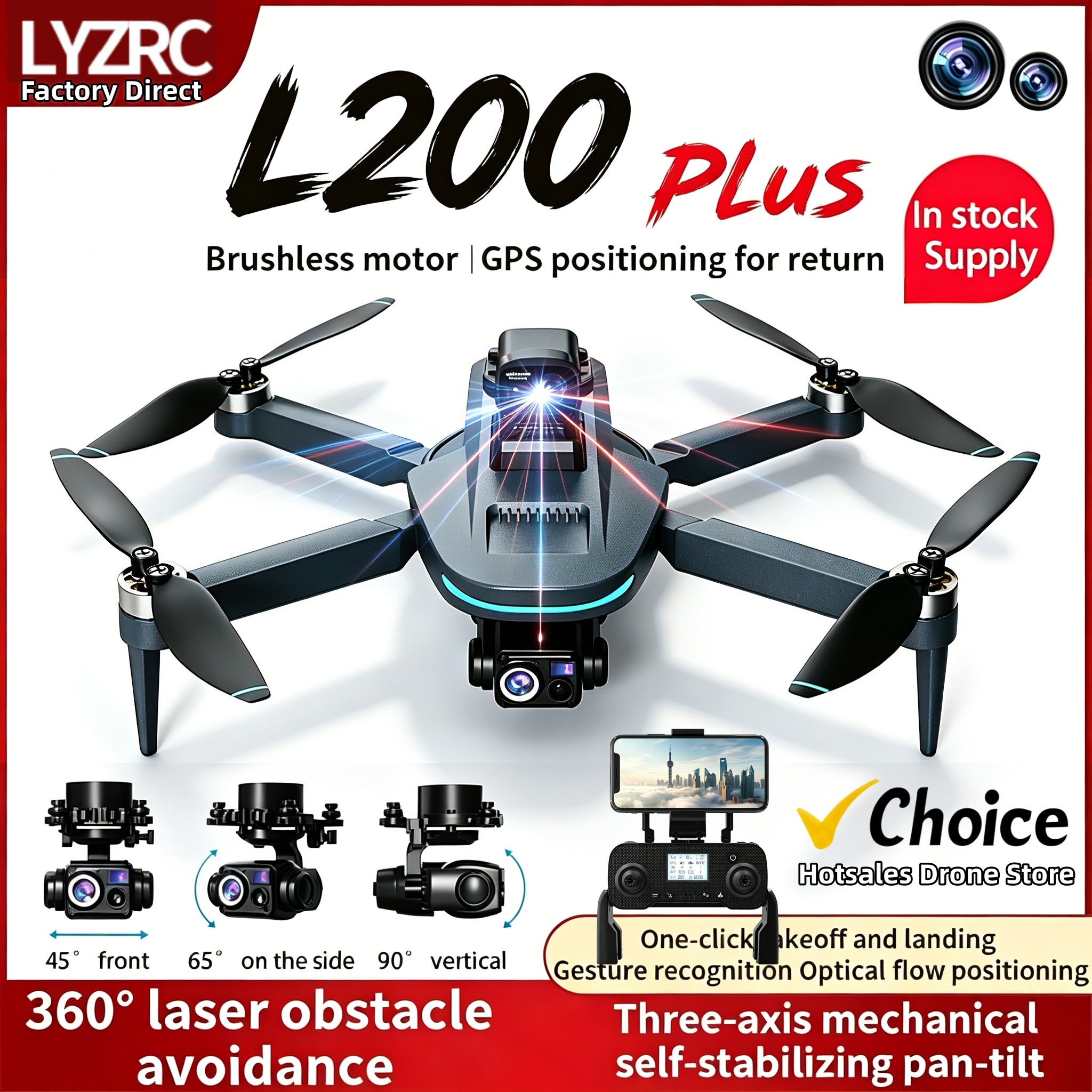 New L200 Plus GPS Drone Factor - Laser Level Rotary recensione e prezzo