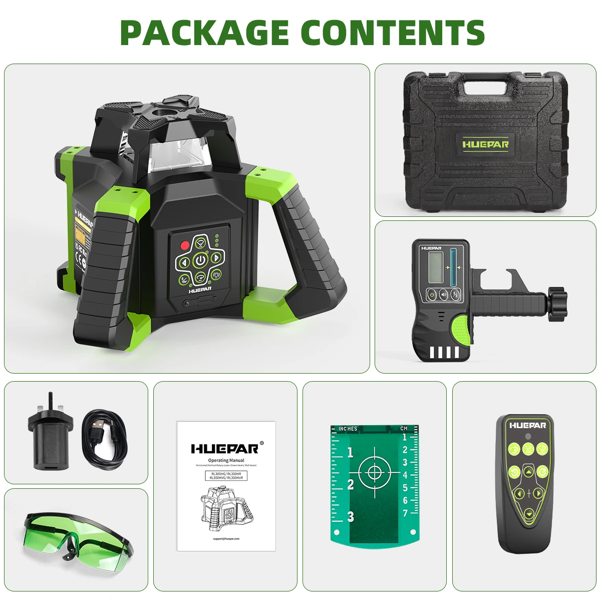 Laser Level Huepar RL300HVG, I - Laser Level Rotary recensione e prezzo