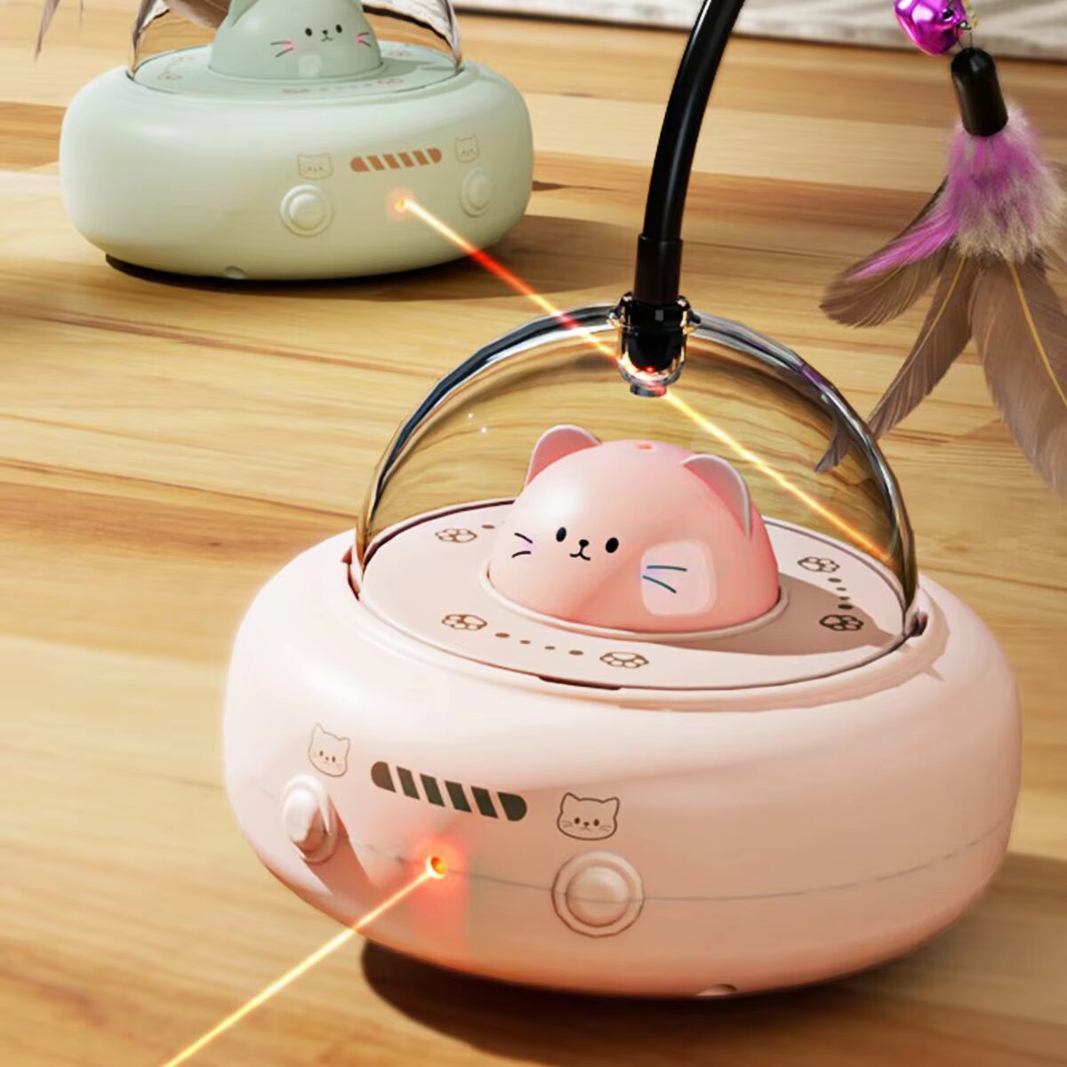 Interactive Cat Toy with Feath - Laser Level Rotary recensione e prezzo