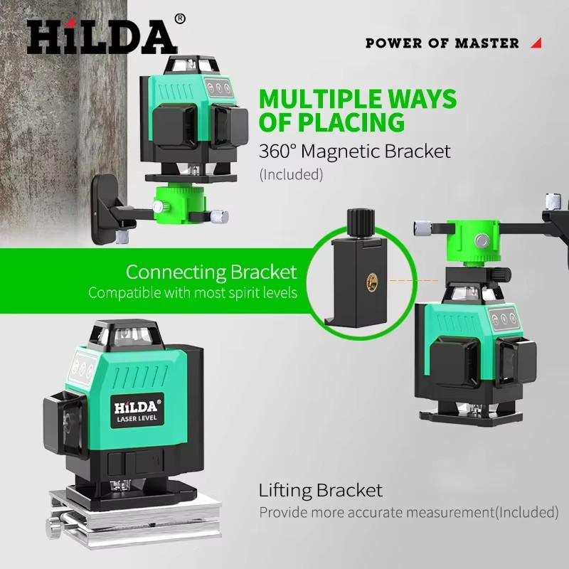 HILDA 12/16 Lines Green Laser  - Laser Level Rotary recensione e prezzo