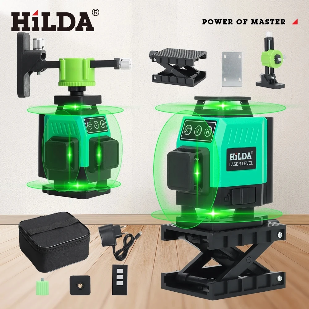 HILDA 12/16 Lines Green Laser  - Laser Level Rotary recensione e prezzo