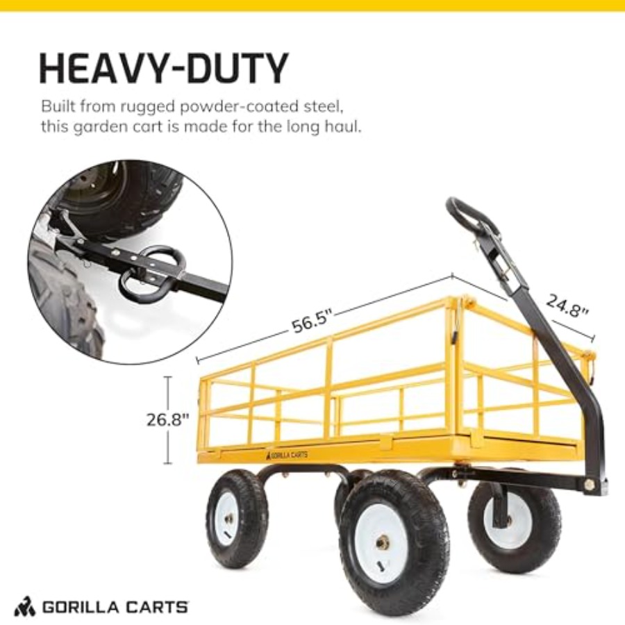 Heavy Duty Utility Cart All Te - Heavy Equipment Yard recensione e prezzo