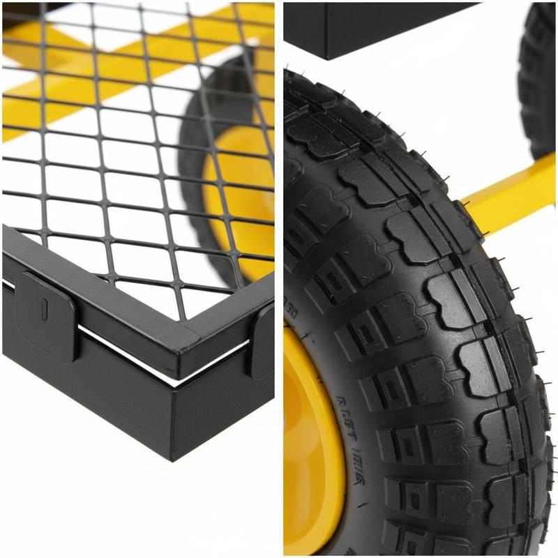 Steel Garden Cart 1400 Lbs For - Heavy Equipment Yard recensione e prezzo