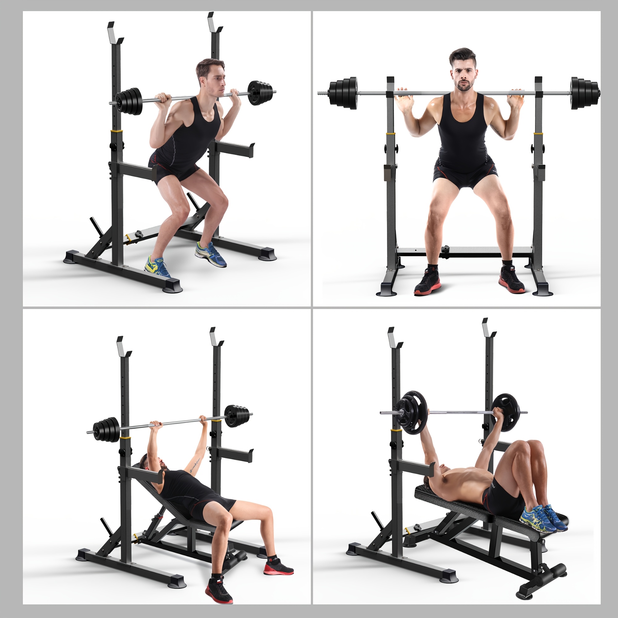 1 Squat Stand With Barbell Wei - Heavy Equipment Gym recensione e prezzo