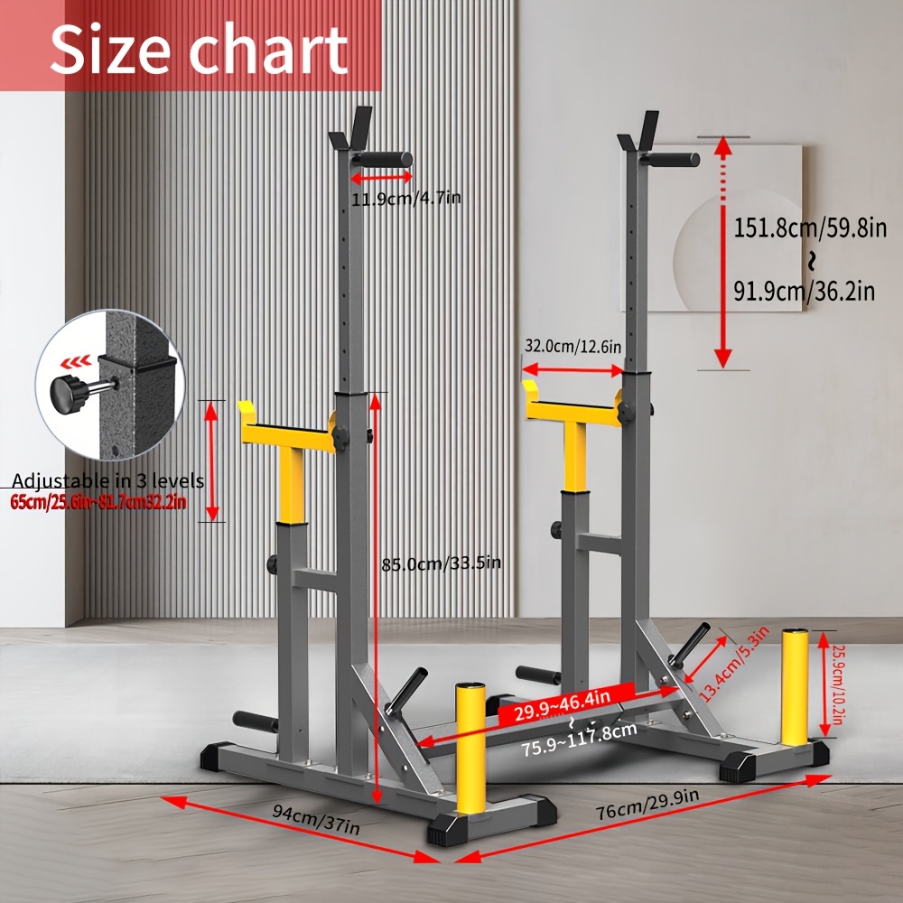 1 Squat Stand With Barbell Wei - Heavy Equipment Gym recensione e prezzo