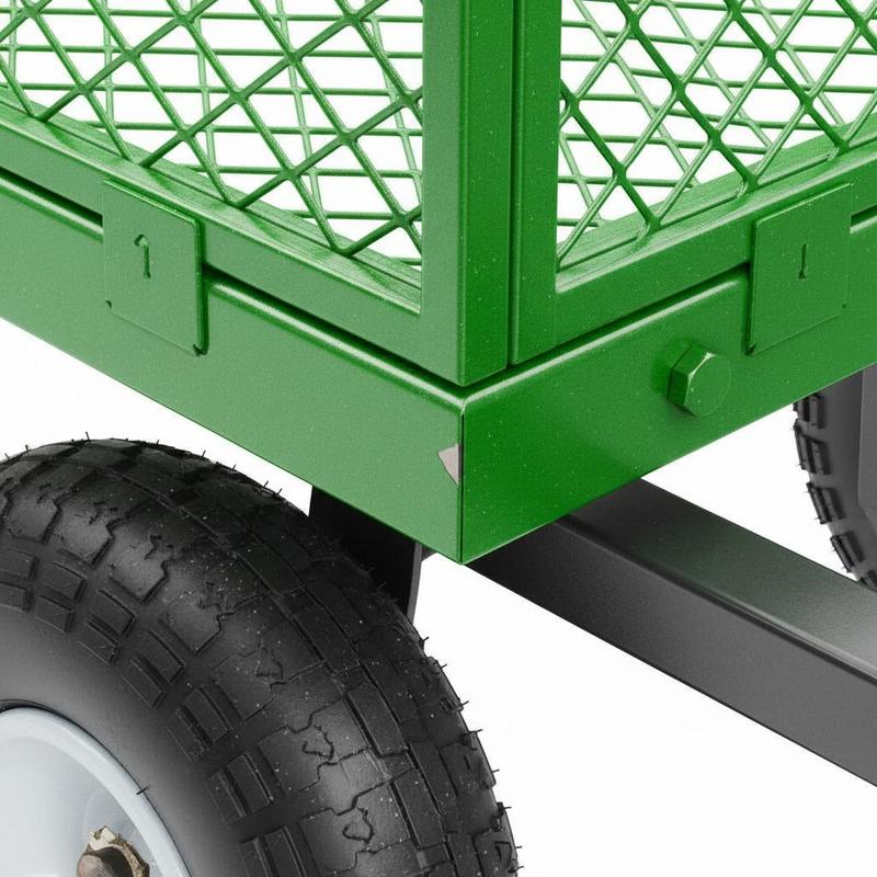 Steel Garden Cart 900 Lbs For  - Heavy Equipment Yard recensione e prezzo