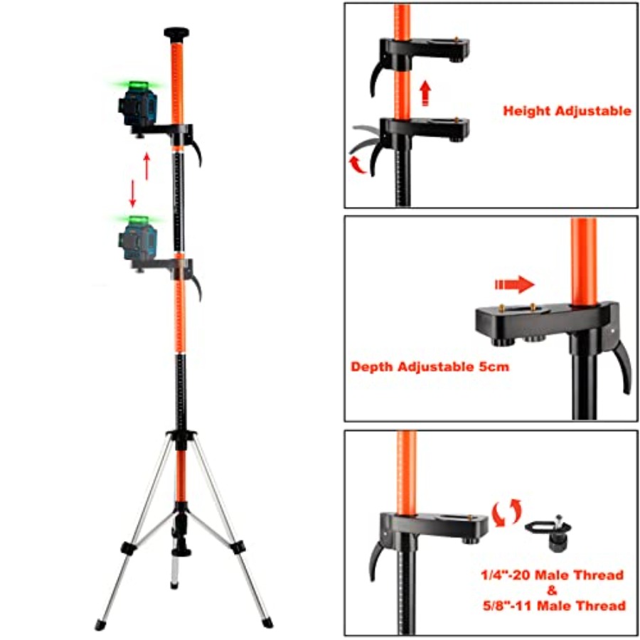 Laser Level Pole with Tripod12 - Laser Level Rotary recensione e prezzo
