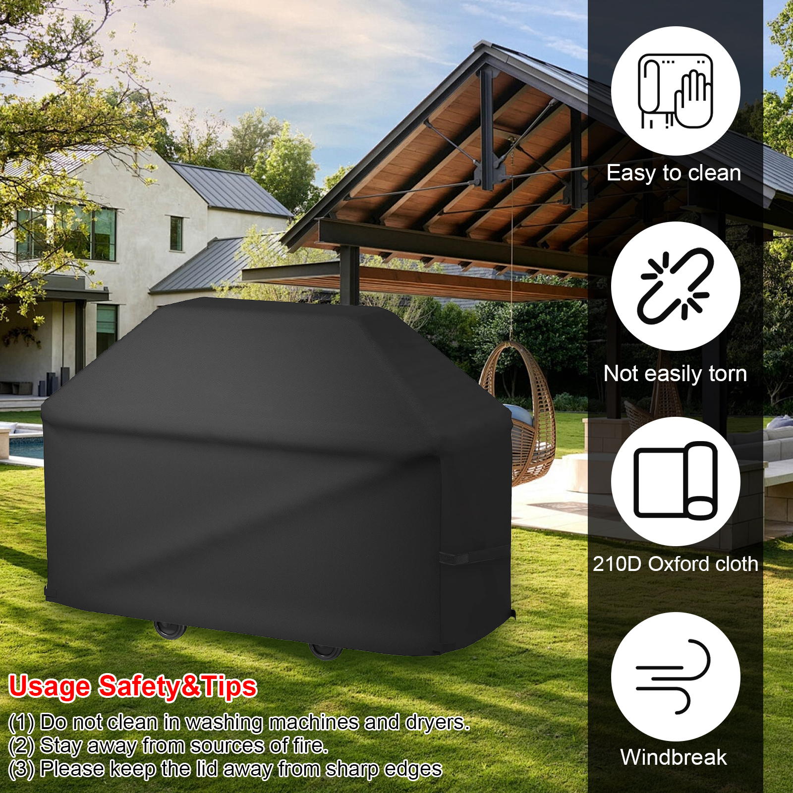 New BBQ Grill Barbeque Cover A - Heavy Equipment Grinder recensione e prezzo